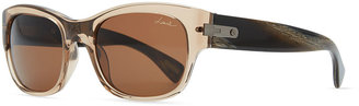 Lanvin Transparent Rectangle Sunglasses, Brown