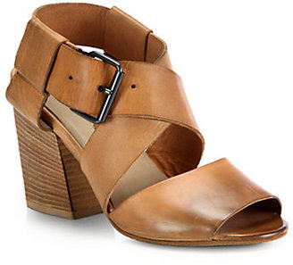Marsèll Leather Wooden-Heel Sandals