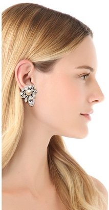 Erickson Beamon White Wedding Crystal Earrings