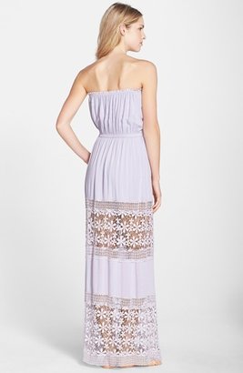 6 Shore Road by Pooja Lace Inset Strapless Maxi Dress