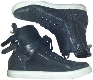 Zadig & Voltaire Black Leather Trainers