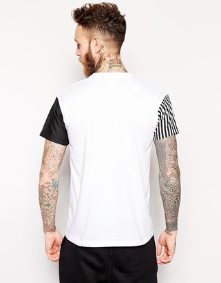 Reclaimed Vintage X T-Shirt with Contrasting Sleeves