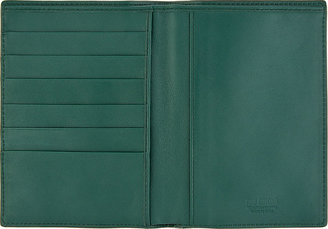 Raf Simons Sterling Ruby Green Croc-Embossed Bifold Wallet