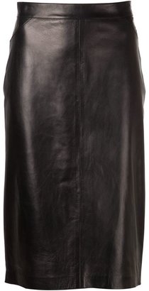 Givenchy fishtail leather skirt