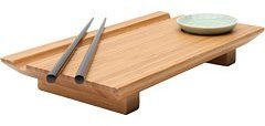 Joyce Chen 55-1106 6-Inch By 10-1/2-Inch Bamboo Sushi Board Set