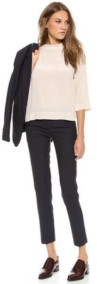 L'Agence LA't by Rolled Collar Blouse