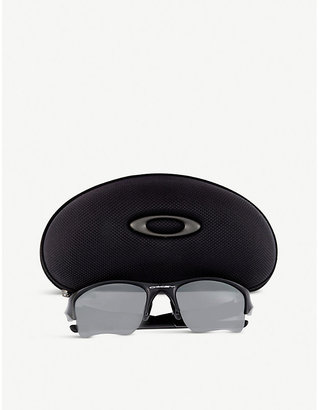 Oakley Women's Jet Black Irregular Sunglasses