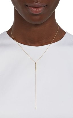 Loren Stewart Women's Diamond & Gold Bar Lariat Necklace-Colorless