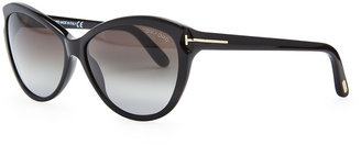 Tom Ford Telma Cat-Eye Sunglasses, Black