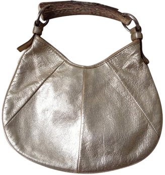 Saint Laurent Gold Leather Handbag