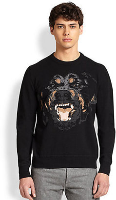 Givenchy Rottweiler Intarsia Knit Sweater