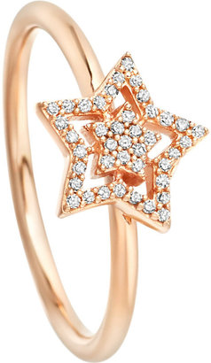 Astley Clarke Super Star 14ct rose-gold and diamond ring