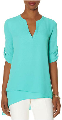 The Limited Asymmetrical Layered Look Blouse