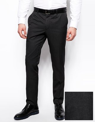 ASOS Slim Fit Suit Trousers In Fine Stripe