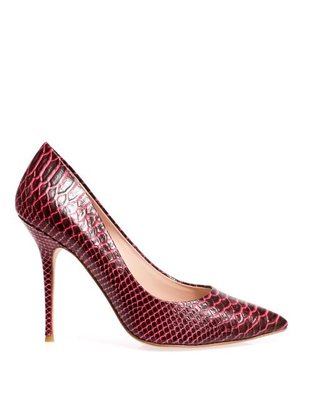 LUCY CHOI LONDON Hampstead embossed leather pumps