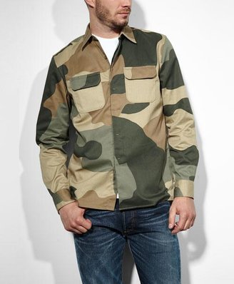 Levi's Men's Long Sleeve STA-PREST Regular Fit Shirt Metal Camo NWT $68.00