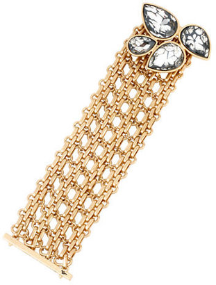 Kenneth Cole New York Crystal Teardrop Cluster Multi Row Bracelet
