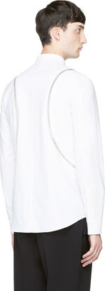 Givenchy White Zip-Trimmed Basketball Shirt