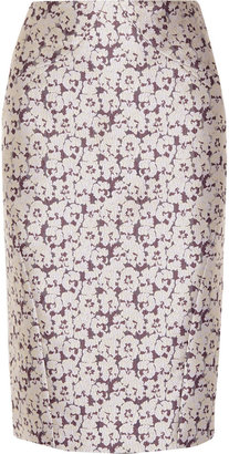 Zac Posen Embroidered brocade skirt