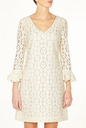 Moschino Cheap & Chic Flare Sleeve Lace Dress