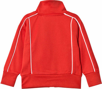Molo Red And White Moby Heart Hoodie