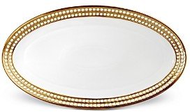 L'OBJET Perlee Gold Oval Platter, 20x12