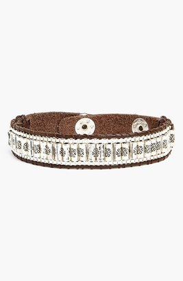 Nakamol Design Thin Beaded Snap Bracelet