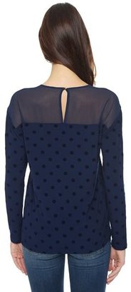 Juicy Couture Flocked Dot Top
