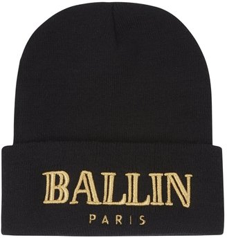 Ballin Brian Lichtenberg black knitted beanie hat