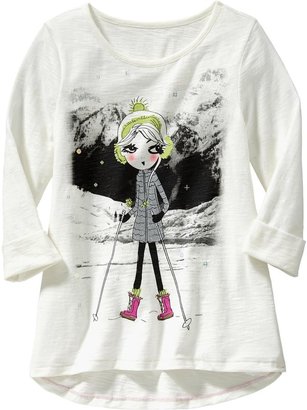 Old Navy Girls Girl-Graphic Tees