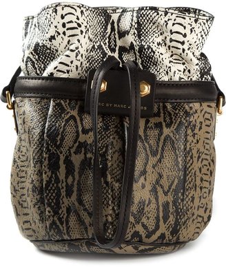 Marc by Marc Jacobs python skin effect satchel