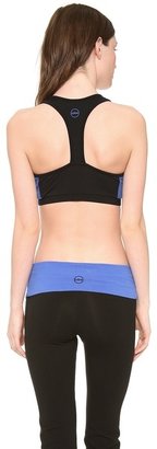 So Low SOLOW Colorblock Bra with Mesh Back