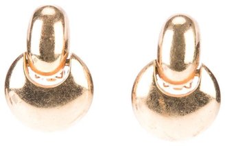 Christian Dior disc earrings