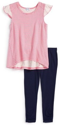 Splendid Stripe Tunic & Leggings (Toddler Girls)