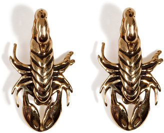 Pamela Love Brass Scorpion Stud Earrings