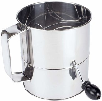Sur La Table Stainless Steel Crank-Handle Sifter