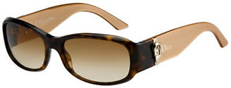 Christian Dior Made 2 Women's Small Buckle Sunglasses, Havana