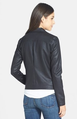 Lucky Brand Coated Open Front Jacket