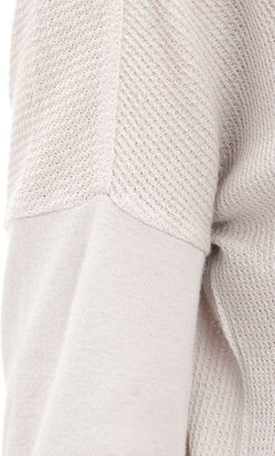 Skin Waffle-Knit Shirt-Grey