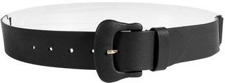 Maison Martin Margiela 7812 Maison Martin Margiela Black Leather Belt With Translucent Back