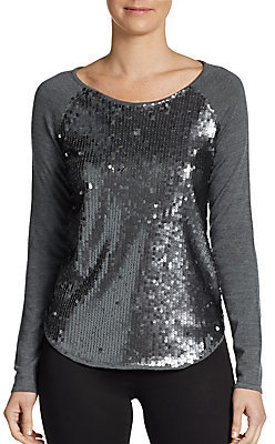 Milly Sequined Baseball Tee
