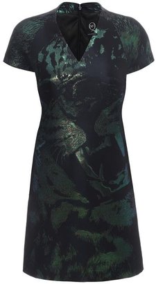 McQ Leopard Jacquard Reglan Dress