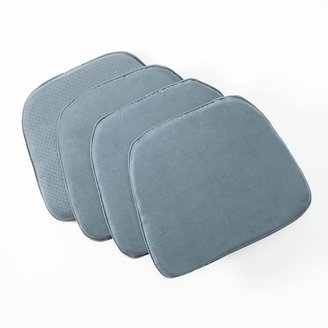 Doeskin Faux-Suede Chair Pad 4-pack