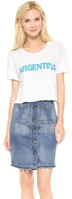 TEXTILE Elizabeth and James Cropped Argentina Tee