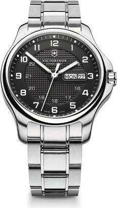 Swiss Army 566 Victorinox Swiss Army Officer's Day Stainless Steel Watch