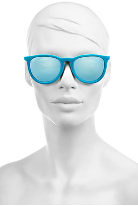 Ray-Ban Erika round-frame velvet mirrored sunglasses