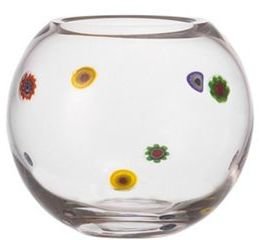 Leonardo Small glass 'Millefiori' flowers vase