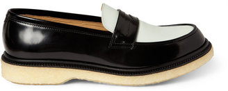 Adieu Two-Tone Crepe-Soled Penny Loafers