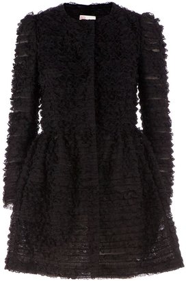 RED Valentino ruched A-line coat