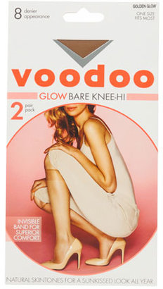 Voodoo 'Glow' Two Pack Knee Hi H30556 in Gold and Tan